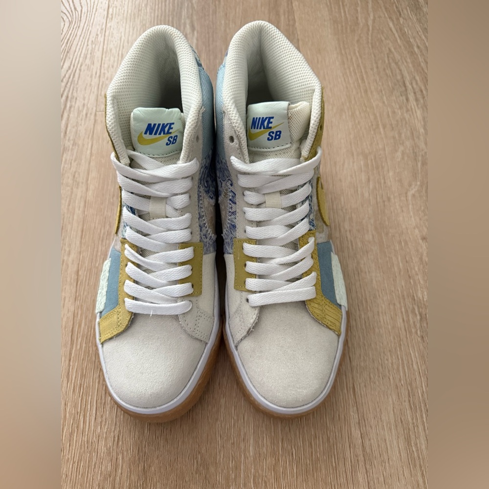 NEW Nike Zoom‎ Blazer Mid Premium SB 'Paisley Pack - Boarder Blue' Size 5M 6.5W - Picture 2 of 7